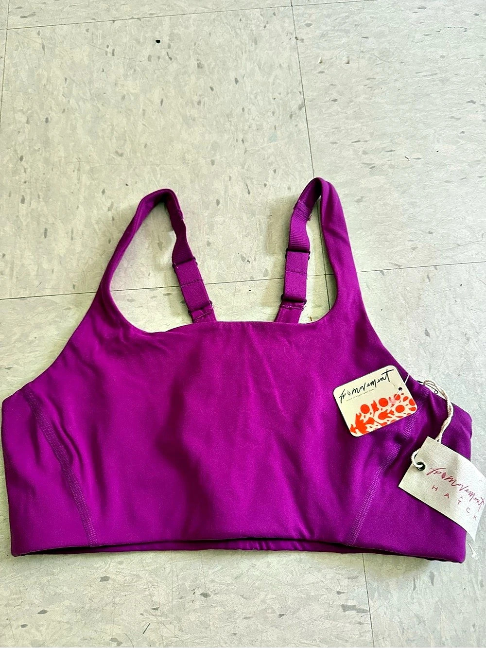 free people movement Crossover Purple sports bra Small NWT